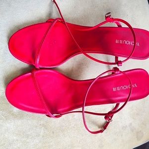 New true red scrappy sandle